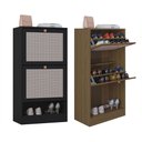 Ver imagem 1 de Kit 2 Sapateiras Tropical 2 Portas Multiuso Vertical Poquema