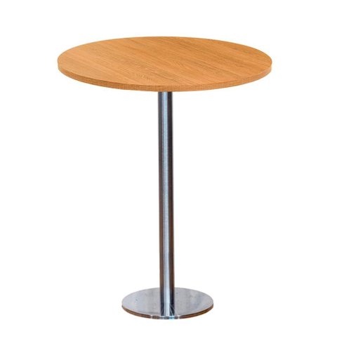 Mesa Pisa Beta Bistrô Fratini 107,50cm (a) Disco Redondo Inox Tampo Mdp Redondo Samba 70cm (l)