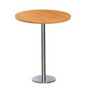 Ver imagem 1 de Mesa Pisa Beta Bistrô Fratini 107,50cm (a) Disco Redondo Inox Tampo Mdp Redondo Samba 70cm (l)