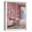Ver imagem 3 de Guarda-roupa Infantil Madesa Theo 2 Portas de Correr de Espelho 4 Gavetas