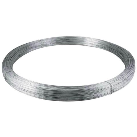 Arame para Cerca Elétrica 183mm 1000 Metros Vonder com Acabamento Galvanizado Bwg 15