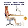 Apoia Pés Ergonômico Com Regulagem De Inclinação AJL STORE DESCANÇO-DE-PÉ - 3