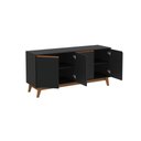 Ver imagem 2 de Aparador Kappesberg 4 Portas Preto Fosco 156cm