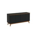 Ver mais imagens de Aparador Kappesberg 4 Portas Preto Fosco 156cm
