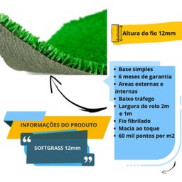 Grama Sintetica 12mm (30m²) - 2