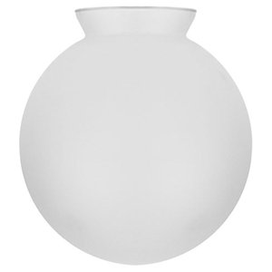Globo de Vidro Fosco Esférico com Colar 08 X 15