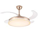 Ver imagem 2 de Ventilador de Teto Grande Pa Retratil Luminaria Led 3 em 1 Lampada Controle Casa Escritorio Trabalho