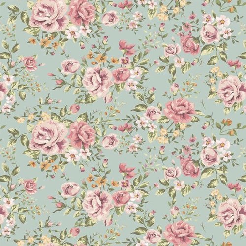 Papel De Parede Floral Delicado Com Ramos De Flores Rosas 2 5mx50cm Madeiramadeira
