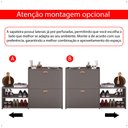 Ver imagem 6 de Sapateira Hall Entrada 2 Gaveta Basculante Puxador Concha Banco Prateleira Porta Sapatos Sala Quarto