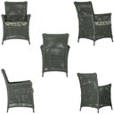 Ver imagem 1 de 4 Poltronas e 1 Mesa Igapó Alumínio Marrom Corda Náutica E5 Verde