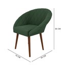 Ver imagem 4 de Poltrona Decorativa Viena em Veludo Just Time