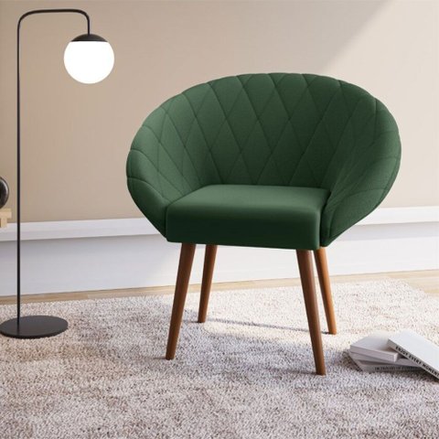 Poltrona Decorativa Viena em Veludo Just Time