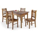 Ver imagem 1 de Conjunto Sala de Jantar e Cozinha Com 4 Cadeiras Madeira Maciça MEL