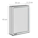 Ver imagem 3 de Espelheira para Banheiro 1 Porta 35CMX45CM Cinza