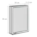 Ver imagem 3 de Espelheira para Banheiro 1 Porta 35CMX45CM Cinza