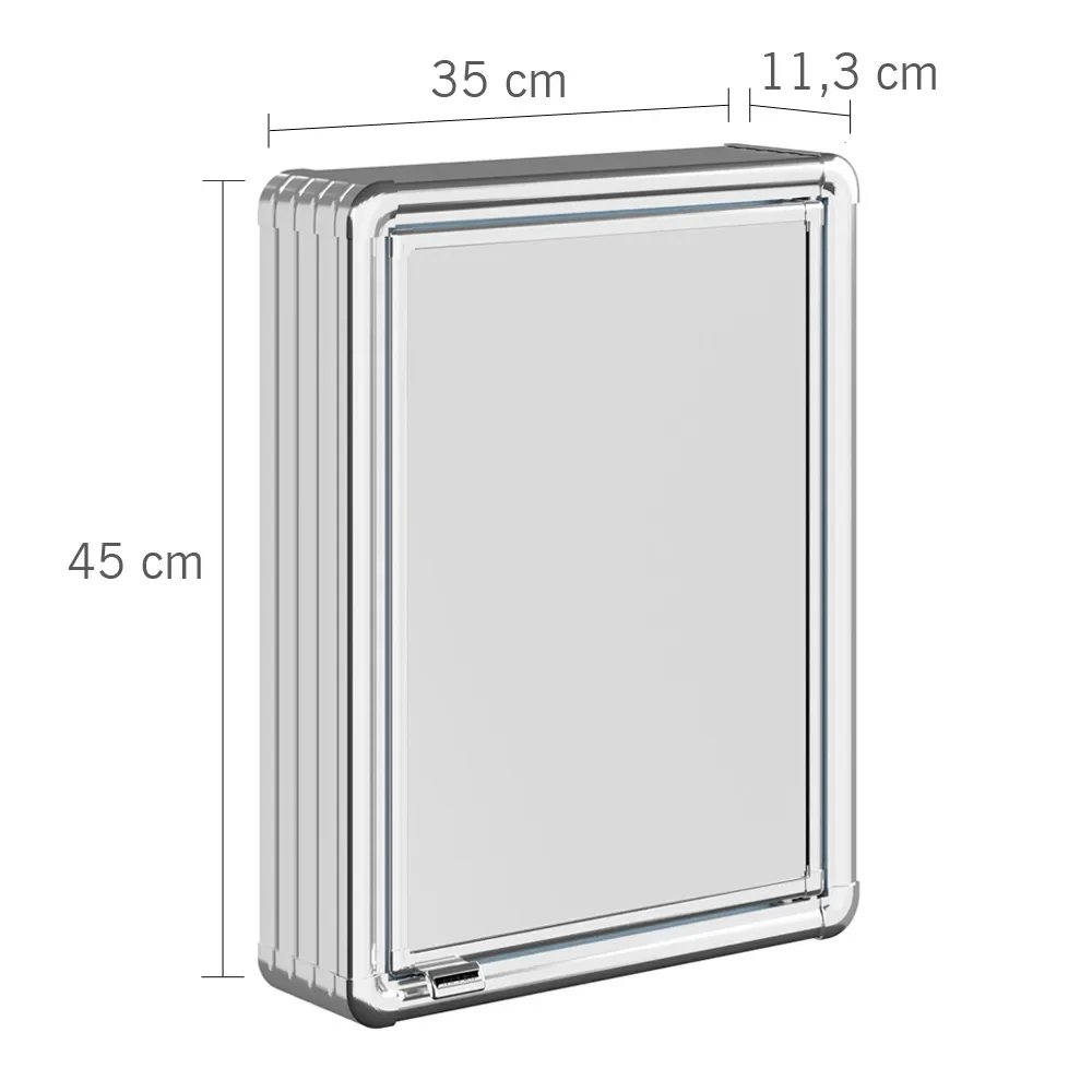 Ver imagem 3 de Espelheira para Banheiro 1 Porta 35cmx45cm 