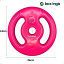 Ver imagem 6 de Anilha Emborrachada 5kg - Rosa