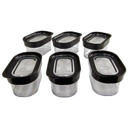 Kit 6 Potes Herméticos de Mantimentos Modulus 60 Helsim Potes Herméticos Modulus - 2