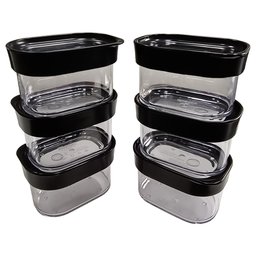 Kit 6 Potes Herméticos de Mantimentos Modulus 60 Helsim Potes Herméticos Modulus - 1