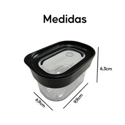 Kit 6 Potes Herméticos de Mantimentos Modulus 60 Helsim Potes Herméticos Modulus - 4