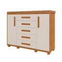 Ver imagem 1 de Cômoda Grande Reforçada Havana com Gavetas Fundas e Espaçosa