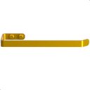 Ver imagem 2 de Porta Toalha de Rosto Toalheiro de Parede Dourado Fs Plus