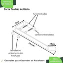 Ver imagem 5 de Porta Toalha de Rosto Toalheiro de Parede Dourado Fs Plus
