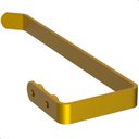 Ver imagem 4 de Porta Toalha de Rosto Toalheiro de Parede Dourado Fs Plus