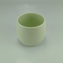 Ver imagem 5 de Cachepô de Cerâmica Verde 12x13x13cm Vaso Plantas Jardim Sala Suculenta Flores