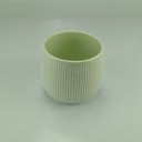 Ver imagem 7 de Cachepô de Cerâmica Verde 12x13x13cm Vaso Plantas Jardim Sala Suculenta Flores