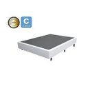 Ver imagem 2 de Cama Base Box Casal Sintético Branco 138x188 Rosana Colchões