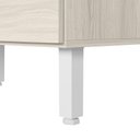 Ver imagem 6 de Balcao com Tampo 2 Gavetoes Vidro MDF 80 cm Kali 1641227 Bianco Toq Nicioli