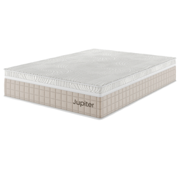 Colchão Massageador Mola Ensacada Casal 34x138x188cm Jupiter Rustico Palha - Casa Giulia - 1