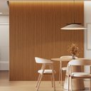 Ver imagem 1 de Kit 4 Placas de Painel Ripado Toronto 250cm x 58cm x 3,3mm (Rende 5,8m²) Ecorevest Marrom/Freijó
