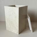 Ver imagem 3 de Lixeira Lavabo Mármore Crema Marfil Standard Polido 28x18cm