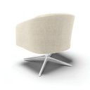 Ver imagem 5 de Poltrona Decorativa Base Giratória Cromada Stella Bouclê D03 - D'Rossi