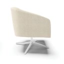 Ver imagem 4 de Poltrona Decorativa Base Giratória Cromada Stella Bouclê D03 - D'Rossi