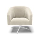 Ver imagem 3 de Poltrona Decorativa Base Giratória Cromada Stella Bouclê D03 - D'Rossi