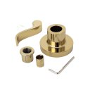 Ver imagem 5 de Acabamento para Registro Chuveiro Banheiro Alavanca Dourado Brilhante Padrão Deca 1/2" - 3/4" ou 1"