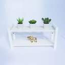 Ver imagem 1 de Estante Suspensa Decorativa Chamego Md043 40cm Mdp Branco 14x40x20:branco