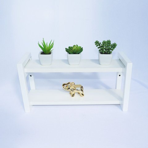 Estante Suspensa Decorativa Chamego Md043 40cm Mdp Branco 14x40x20:branco