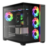 Gabinete Aquário Gamer Tesseract Rgb Redragon Preto sem Fan - 3