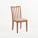 Ver imagem 5 de Kit 2 Cadeiras Sala de Jantar com Encosto Ripado Libia Marrom/Castanho/Bege