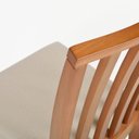 Ver imagem 6 de Kit 2 Cadeiras Sala de Jantar com Encosto Ripado Libia Marrom/Castanho/Bege