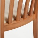 Ver imagem 4 de Kit 2 Cadeiras Sala de Jantar com Encosto Ripado Libia Marrom/Castanho/Bege