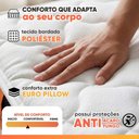 Ver imagem 5 de Cama Box Baú Colchão Solteiro Molas Ensacadas Real 88x188x68cm Branco / Preto Inducol