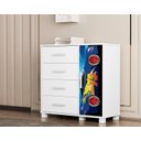 Ver imagem 5 de Quarto Infantil Completo Adesivado Cama-comoda-guarda Roupas:carro Azul 75