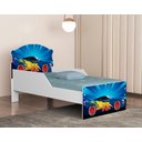 Ver imagem 3 de Quarto Infantil Completo Adesivado Cama-comoda-guarda Roupas:carro Azul 75