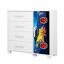 Ver mais imagens de Quarto Infantil Completo Adesivado Cama-comoda-guarda Roupas:carro Azul 75