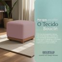 Ver imagem 6 de Kit 2 Puffs Dalilla Bouclé Premium Exclusivos Assento Extra Para Sala Quarto Design Moderno